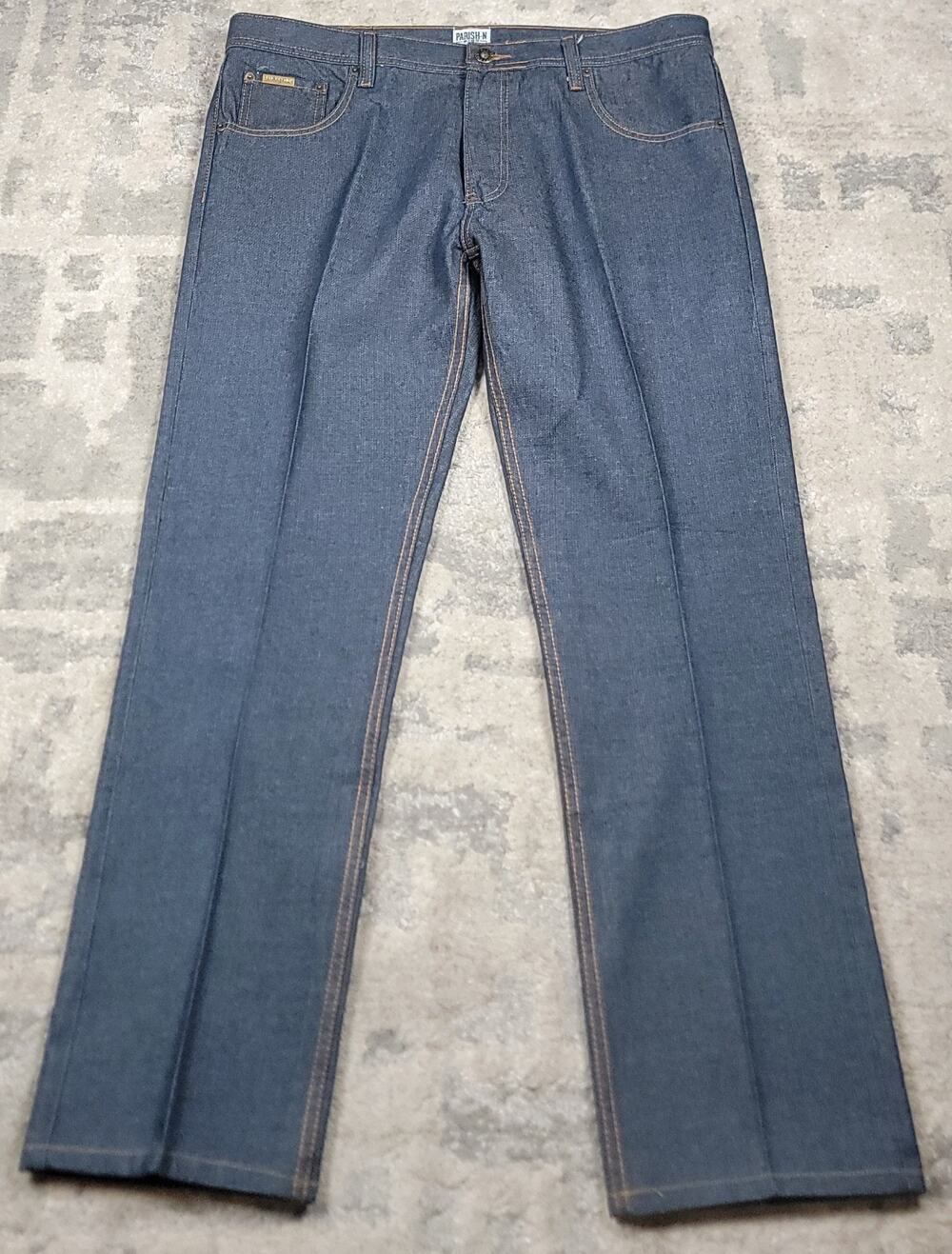 NWOT Parish Nation MEN'S Loose Relaxed Fit Blue Denim Jeans Size 40x29.5